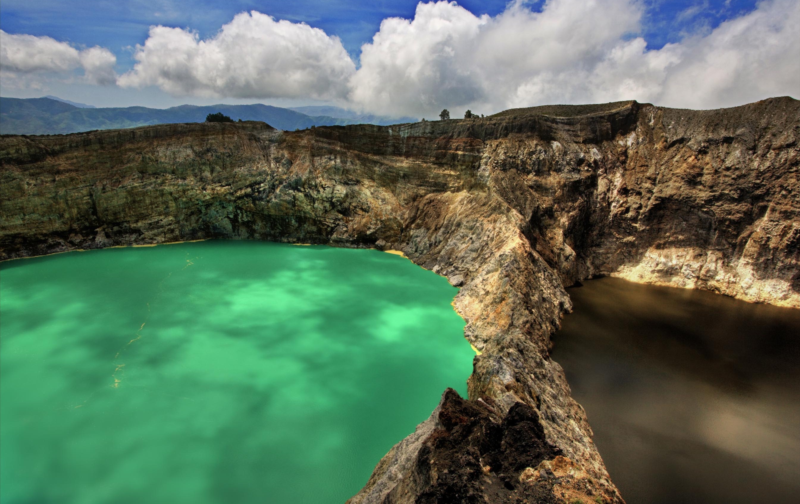 One of Indonesia’s famous volcanic lake areas.  I did not like Moni !
