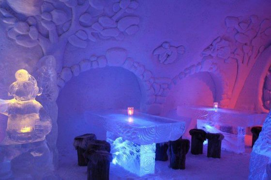 ყინულის რესტორანი , იემის თოვლის სასახლე , ფინეთი